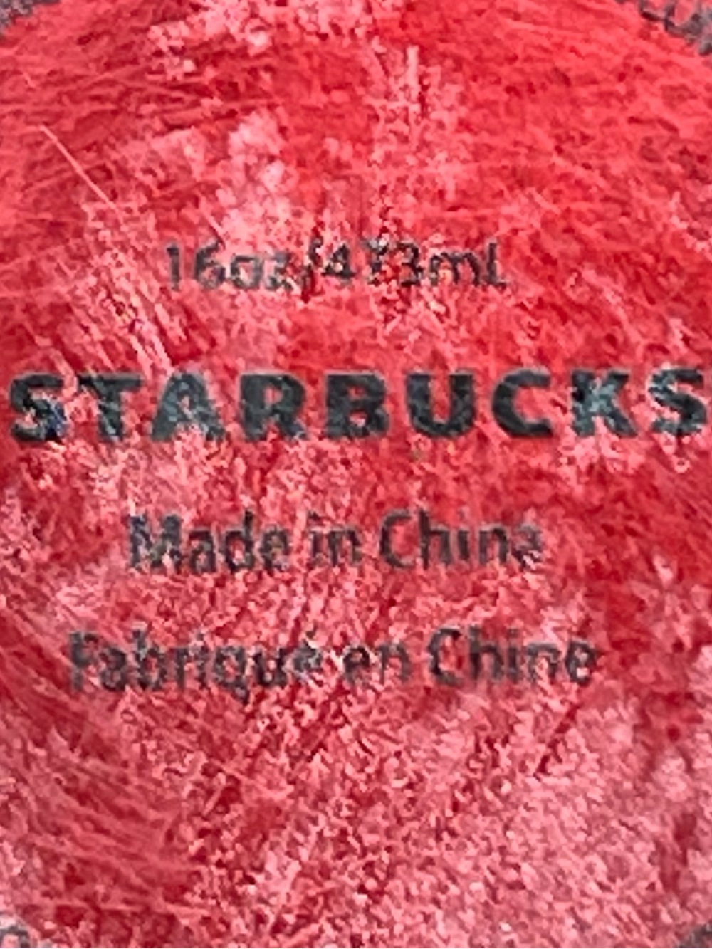Starbucks Red Metallic Cold Cup Tumbler with Straw Coffee & Tea Theme - Picture 5 of 5